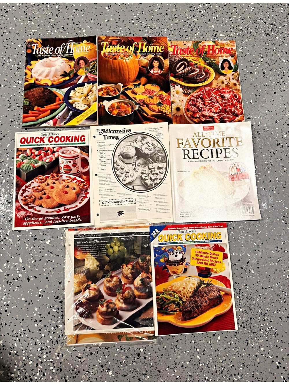 Vintage Taste of Home Quick Cooking Recipe Magazine Cookbook Lot